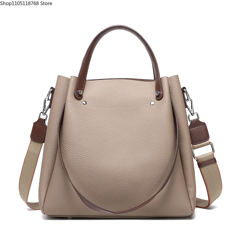 

New Ladies Genuine Leather Handbag Trendy Women Handbags Large Capacity Designer Luxury Shoulder Bag