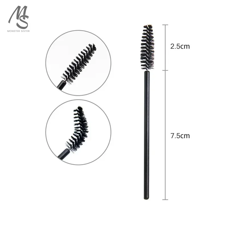 5Pcs Lash Black Spoolies with Tube  Reusable Lash Lift Brush for Eyelash Extension Women Makeup Makeup Under 5 Dollar