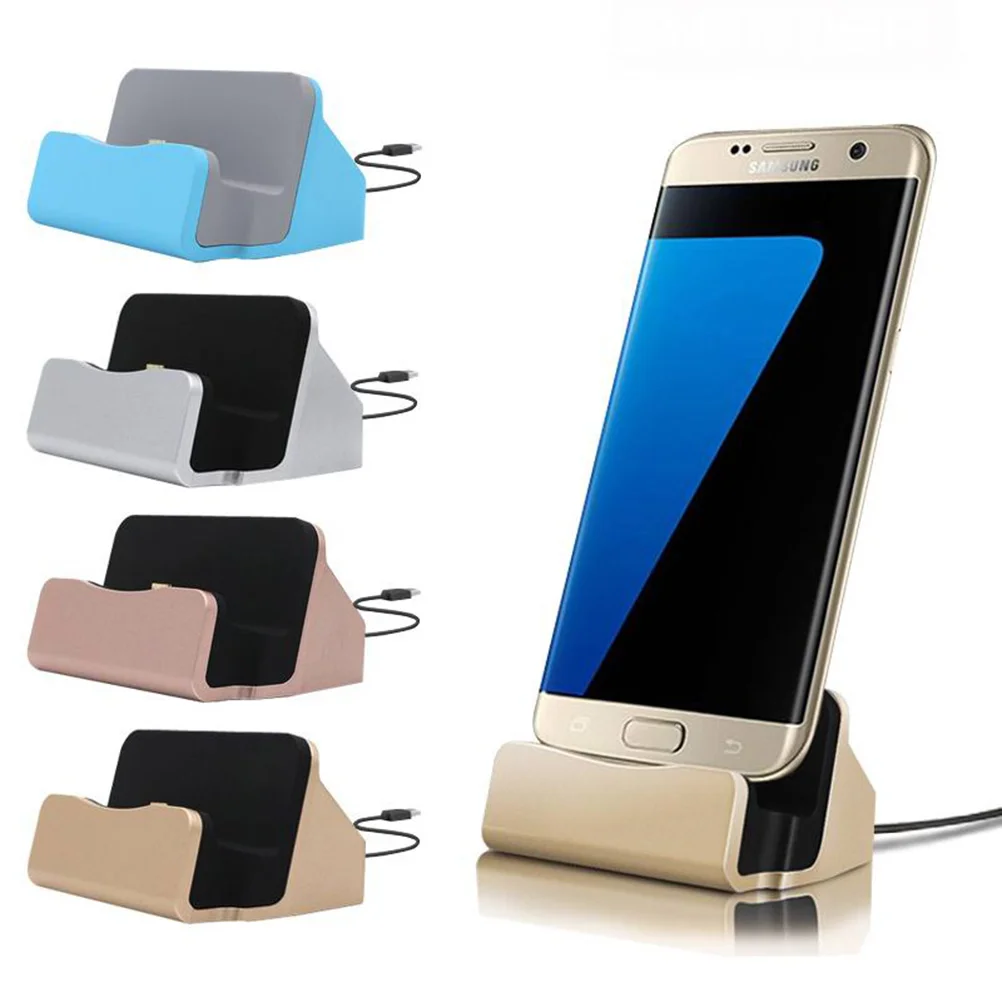 USB Micro USB Desktop Fast Charge and Sync Charging Cradle Docking Station Stand for /S6/S5/S4/ Note 5/4/3/ HTC/