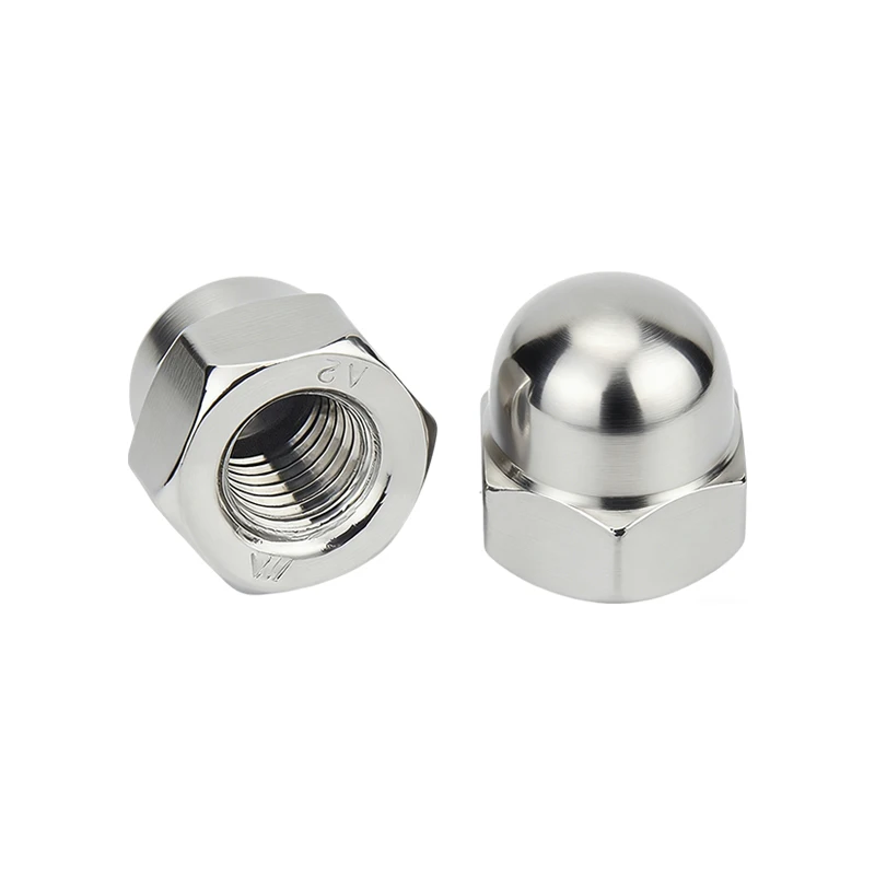 

DIN1587 304 Stainless Steel Acorn Nuts M3 M4 M5 M6 M8 M10 M12 M14 M16 Decorative Rustproof Fasteners for Furniture Equipment