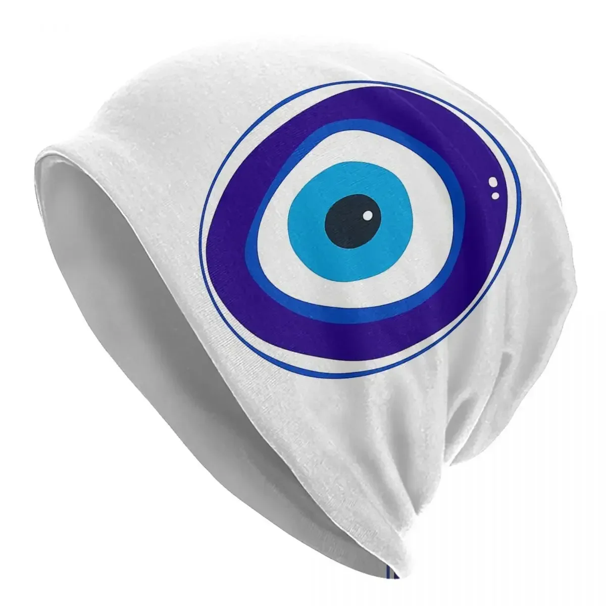 Nazar Amulet (evil Eye) Warm Knitted Cap Fashion Bonnet Hat Autumn Winter Outdoor Beanies Hats for Men Women Adult