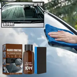 Car Glass Anti-rain Water Repellent Nano Coating Hydrophobic Waterproof Agent Oil Film Removing Auto Glass Film Agent Detailing