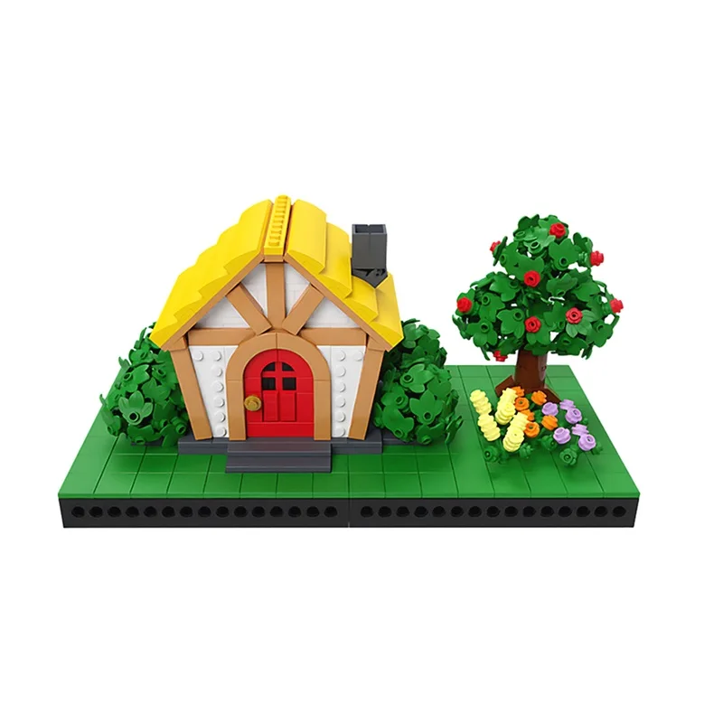 MOC Forest Cabin importer nights Model Bricks for Kids, Creativity Animation Wooden House, Architecture Assembly Toys, Puzzle, Girl Gifts