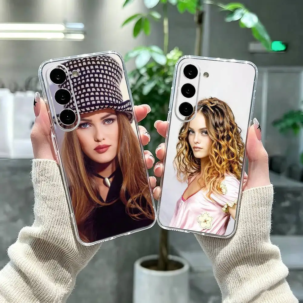 French singer V-Vanessa Paradis Clear Phone Case for Samsung A71, A70, A52, A51, A40, A30, A20