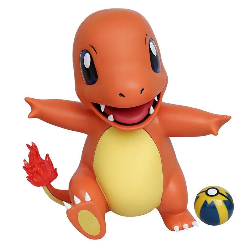 

38cm Pokemon Figure Charmander Anime Figures Kawaii Charmander Figurine PVC Statue Model Doll Collectible Ornament Toy for Child