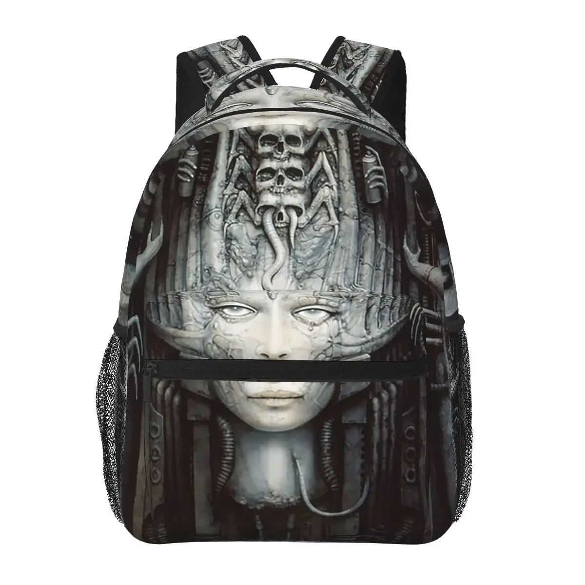 Hr Giger - Li - Painting Backpacks Boys Girls Bookbag Students School Bags Cartoon Travel Rucksack Shoulder Bag Large Capacity