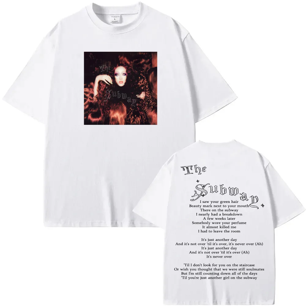 Chappell Roan-The Subway TEE Graphic Printing Hip Hop Vintage Tee-shirt Summer Short Sleeve Harajuku Tshirt 100%Cotton Tees