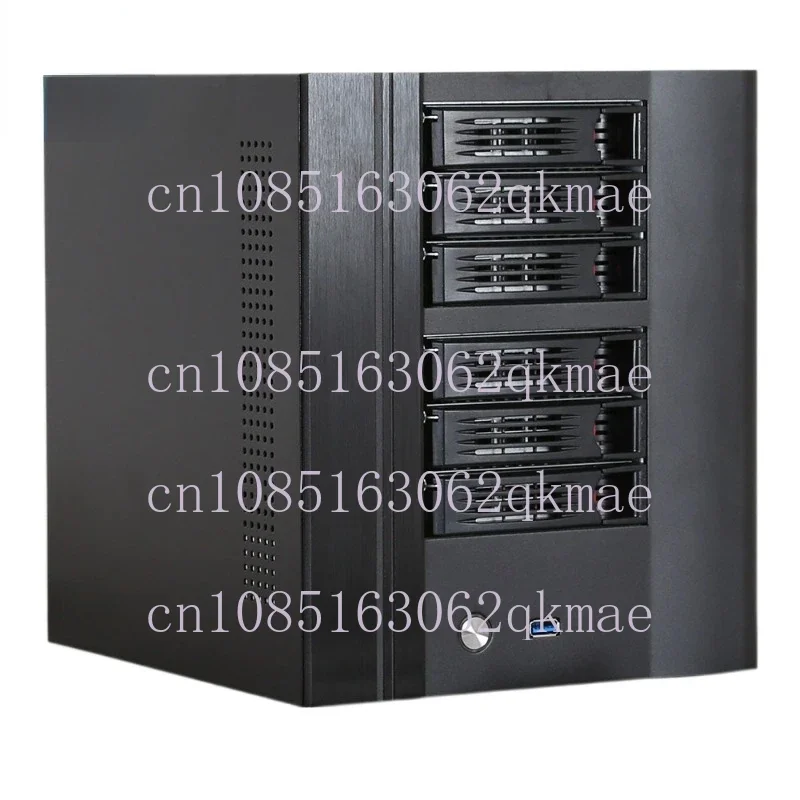 NAS Chassis 6-Disk Black Group Hui 1.2 Steel Plate Aluminum Alloy Panel Hot Plug Storage Chassis Storage Chassis