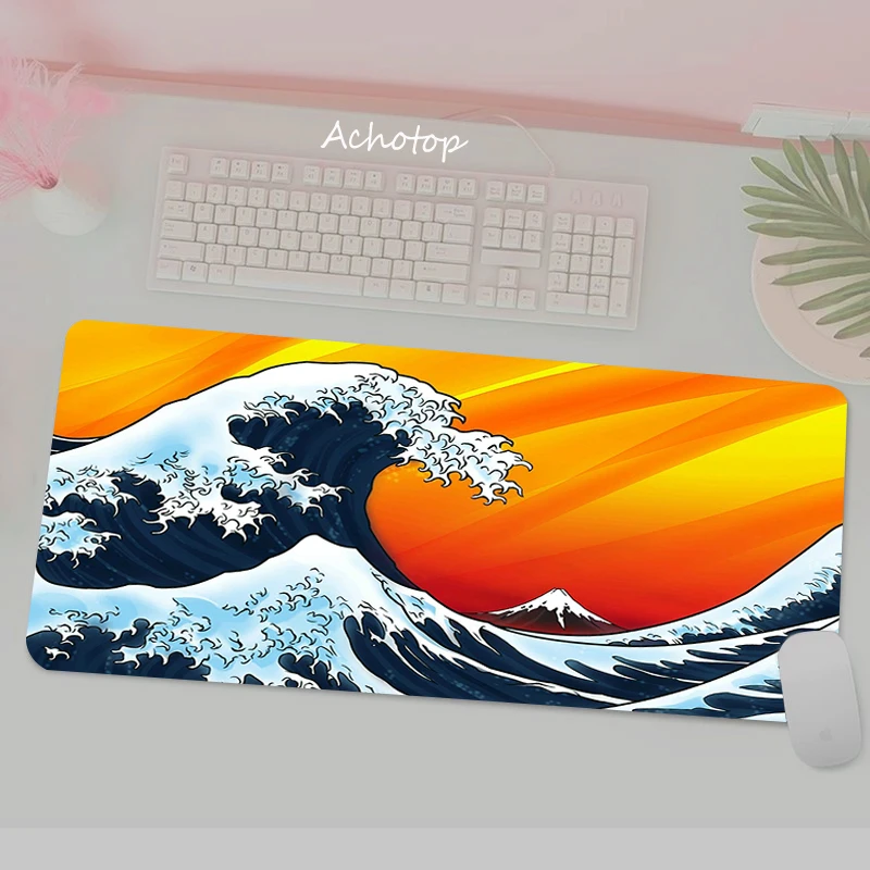 

70x30cm Japanese great off 2mm Mousepad Custom Home Computer Keyboard Pad Desk Mats Laptop Cute Anti-slip Table Mat Mouse pads