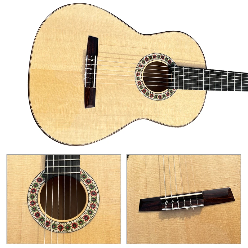 Aiersi-Spruce Top Cypress Replica, Manuel Reyes Flamenco Guitar