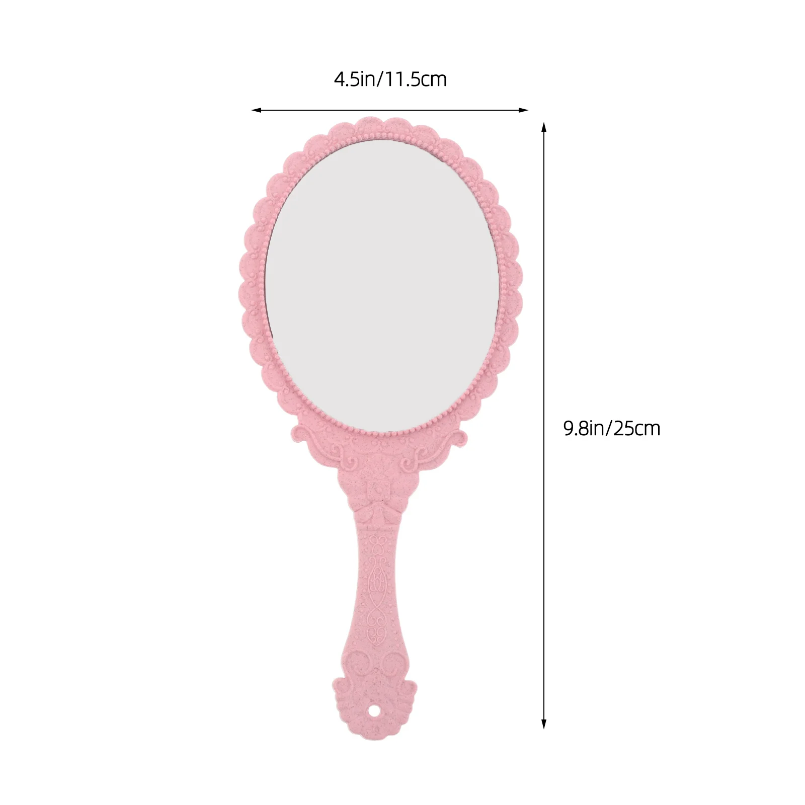 Espejo de mano de 4 Uds., diseño Vintage para aplicación de maquillaje, portátil, ligero, aspecto elegante, encanto Retro, colores versátiles