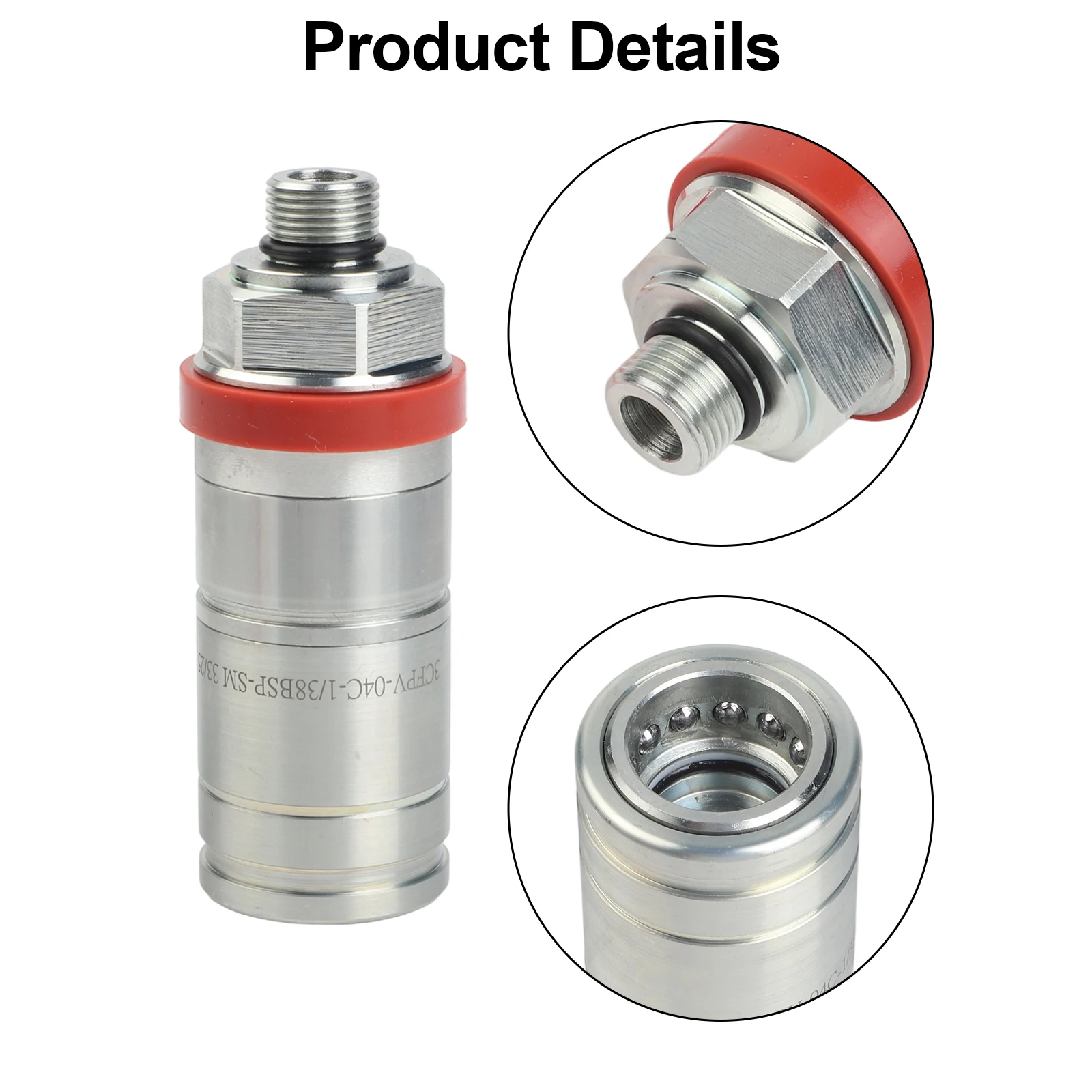 3C00182010 Hydraulic Breakaway Coupler for Kubota M5140 M6040 M7060 M9540 with Metal Construction and Leak Prevention System