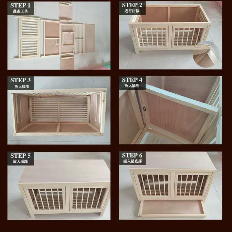 60x30x35cm DIY Wooden Pigeon Cage Bird Poultry Breeding Box Racing Pigeon Equipment Pigeon Matching Nest Bird Pairing Cage