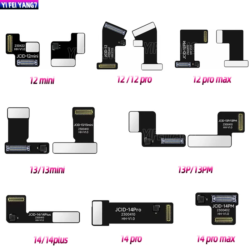 

JC Tag on Rear Camera Repair FPC Flex Cable for iPhone 12-14PM Pop-up Window Problem Repair FPC Cable Non Removal Free Soldering