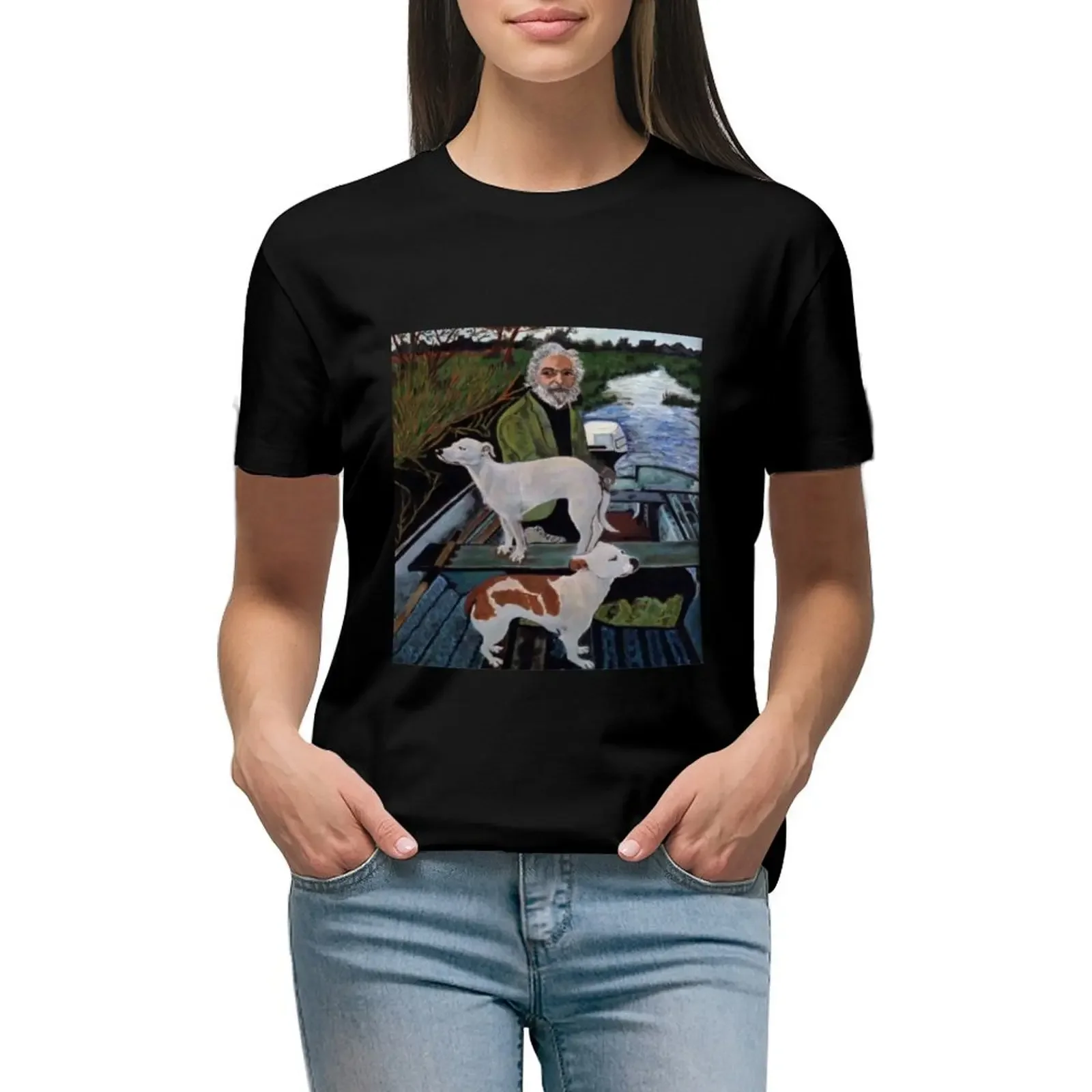

Goodfellas Painting T-Shirt lady clothes summer tops animal print vintage clothes t shirts for Womens