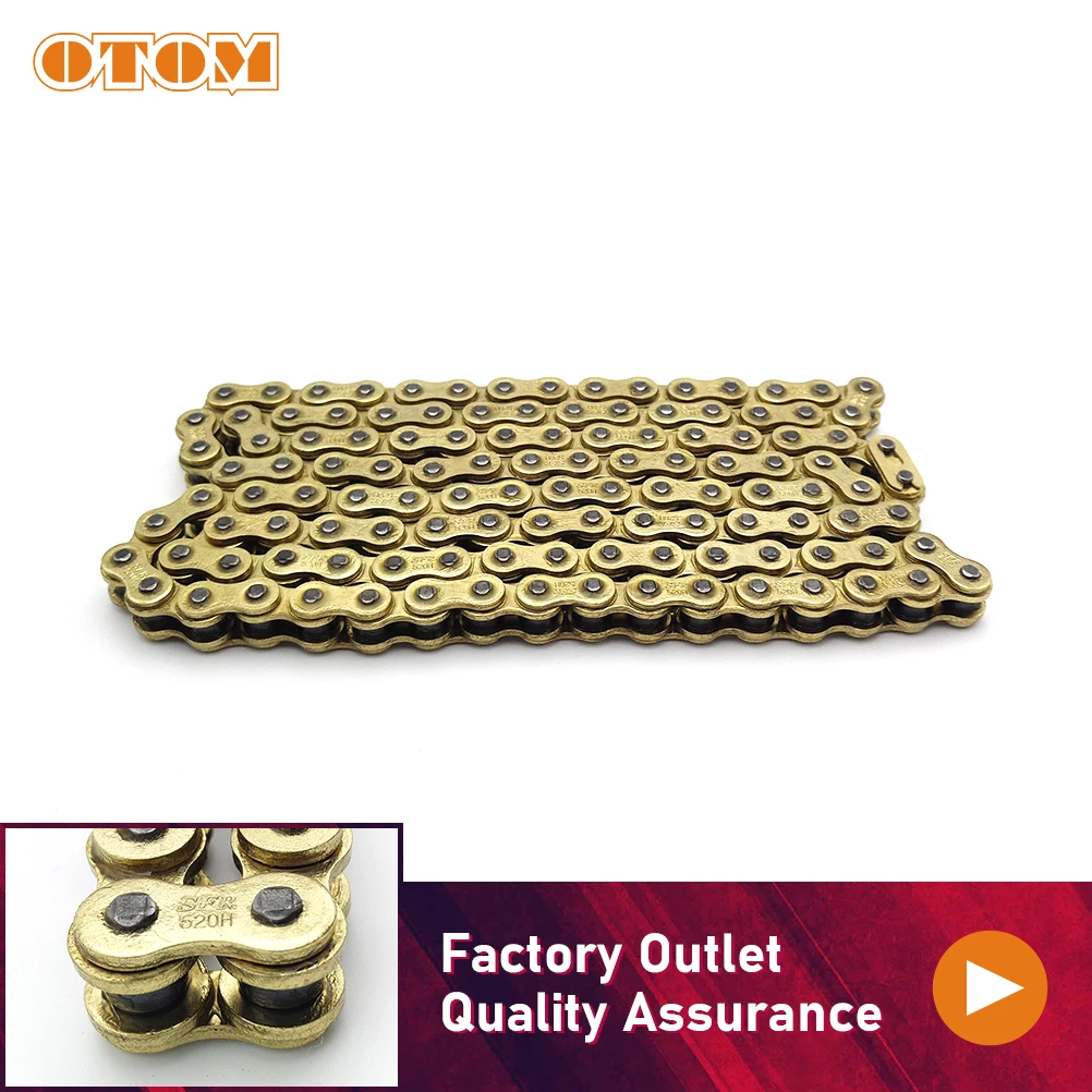 OTOM Universal Motorcycle Chain Sets For 520 Chain 110 120 Links BMW YAMAHA HONDA SUZUKI KAWASAKI Motocross ATV UTV Accessories