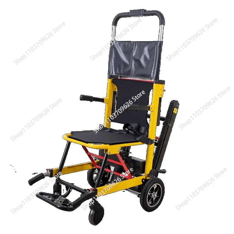 

Electric Stair Climbing Chair Foldable Emergency Stair Lift Wheelchair with Battery Operated