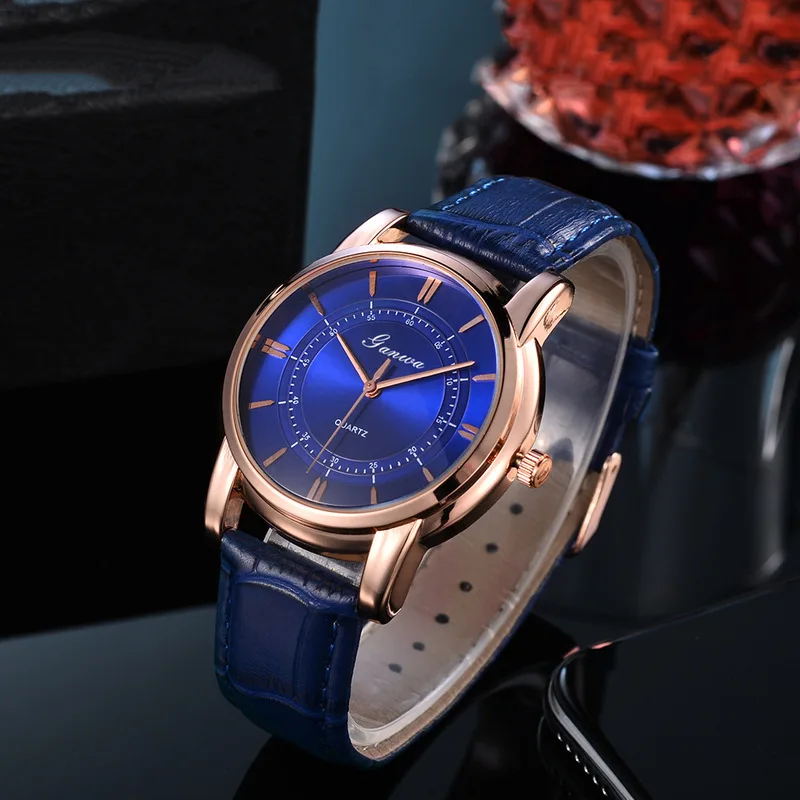 Luxury Men's Quartz Watch Male Business Wristwatch Stylish Comfort Leather Strap Versatile Timepiece For Work Leisure Activities