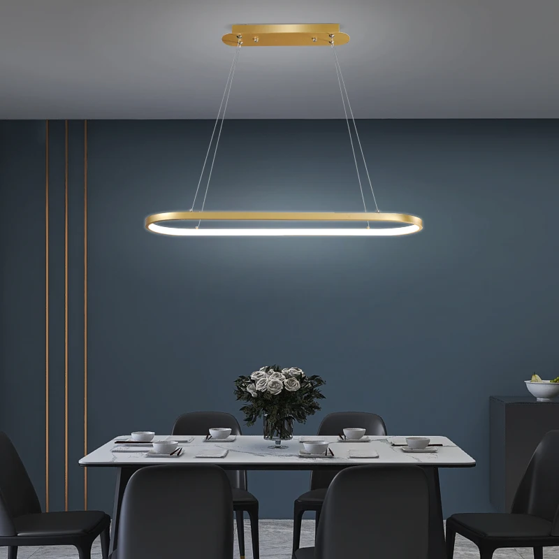 

Black Led Dining Ceiling Chandelier Suspension Horizontal Iron Chandelier Kitchen Hanging Home Indoor Lighting Lamp Office Lamp