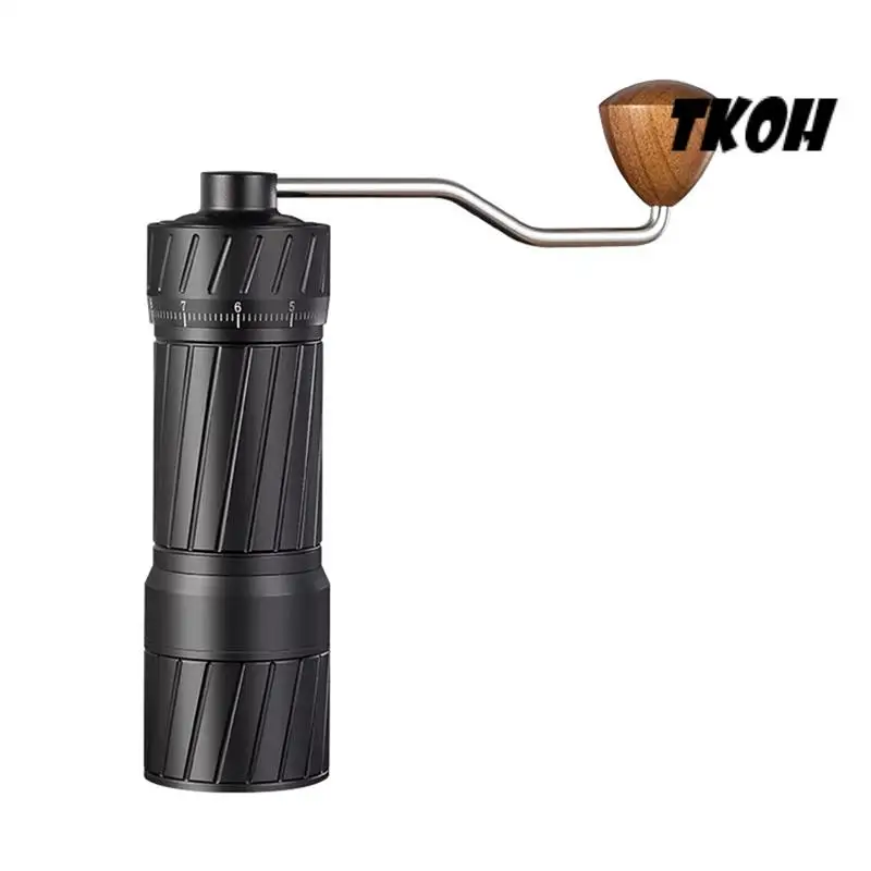 TKOH-Premium Manuelle Kaffeemühle, ideal für Espresso und Kaltbrühle, tragbare Reise-Kaffeemühle