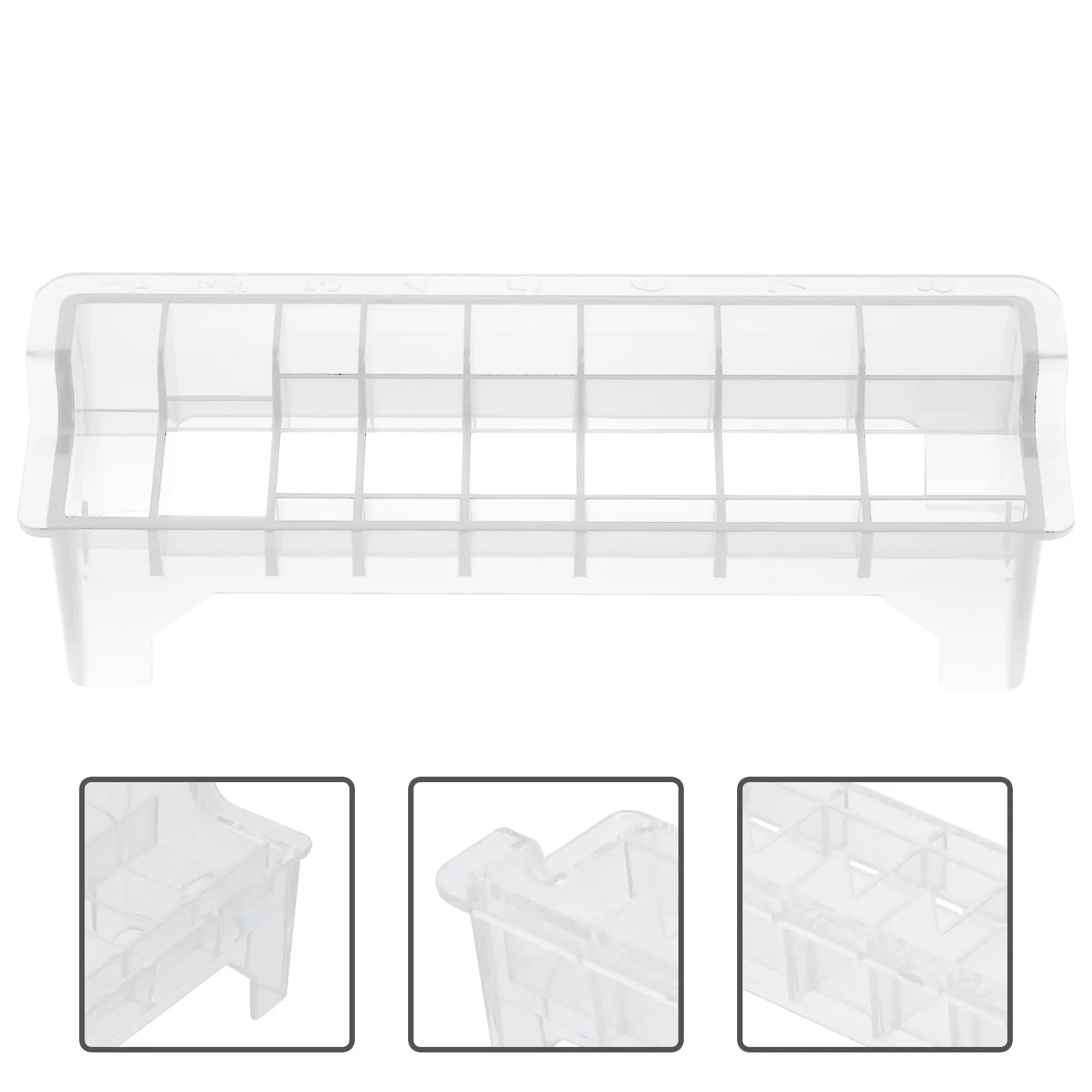 

Clipper Comb Storage Box 8 Grid Transparent Organizer for Hair Clipper Limit Combs Premium Material Compact Space Saving Easy