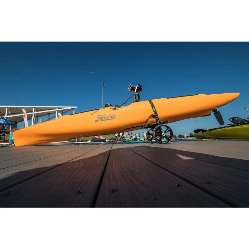 عربة كاياك شديدة التحمل مقاومة للثقب، مقطورة زورق قابلة للطي مع سعة 260 رطل، علبة قارب محمولة للمياه #4