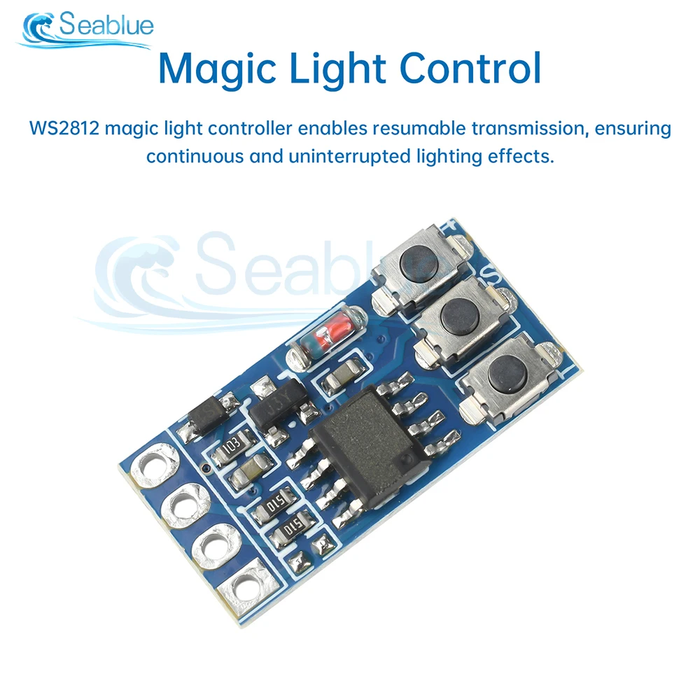 DC 5-24V WS2811 WS2812 1926 3905 LED Strip Control Board RGB Strip Controller Breathing Atmosphere Light COB Colorful Gradient