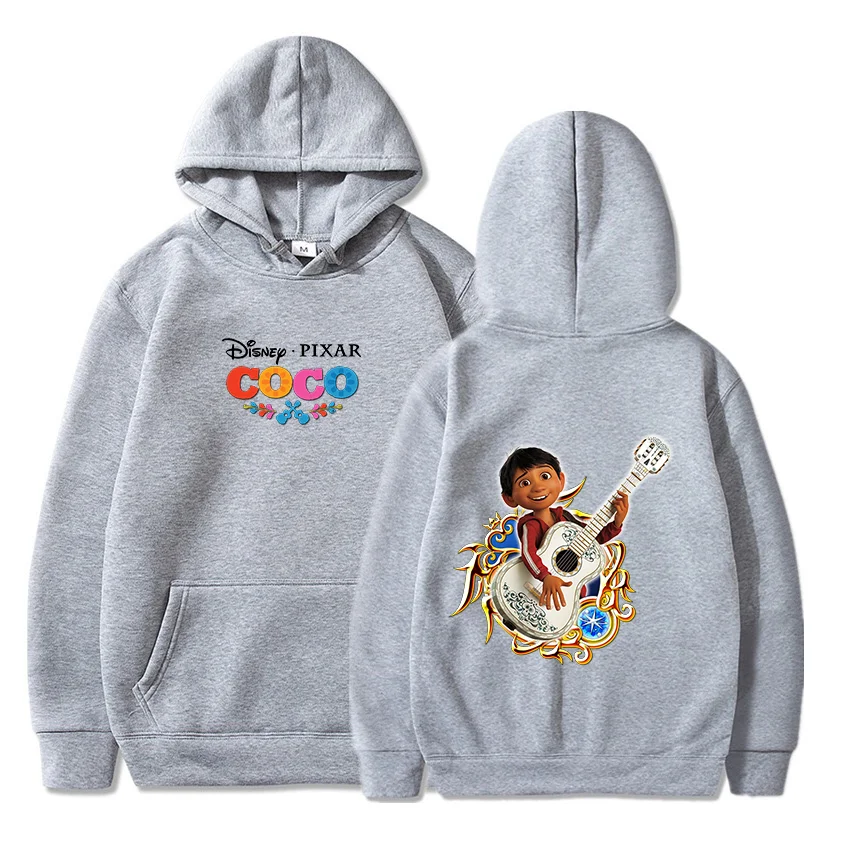 

Disney Coco Hoodies Men Women Thin Hooded Pullover Sweatershirt Boys Girls Student Hip Hop Hoddie Sweatshirts