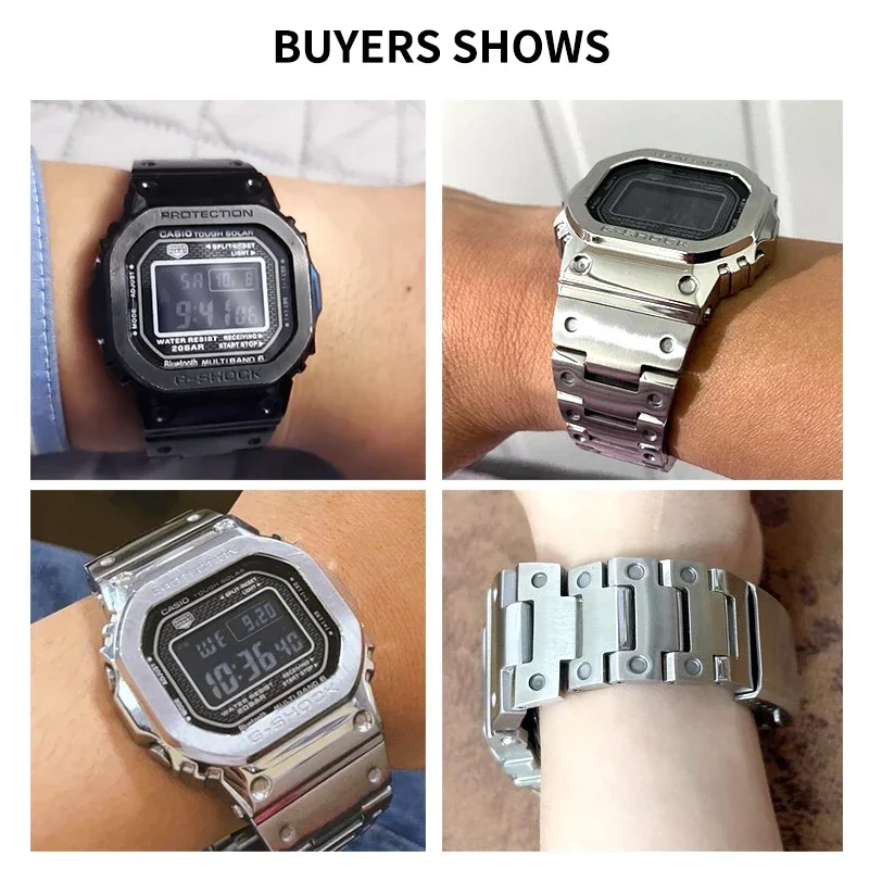 Premium Business Style Steel Watchband for Casio Edifice EFB680 Special Convex Interface 14x26mm Smooth Transparent Watch Strap