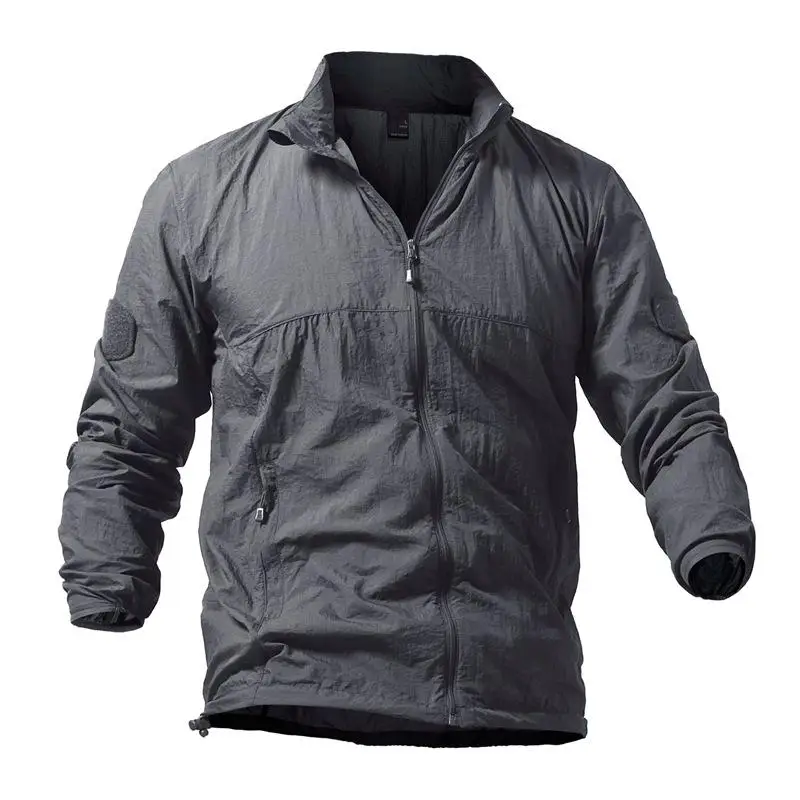 Zomerzonnebrandcrème Ademend Ultradun Sneldrogend Militair Uniform Kleding Softshell Jasje Mannen Tactisch Ademend Jas Leger