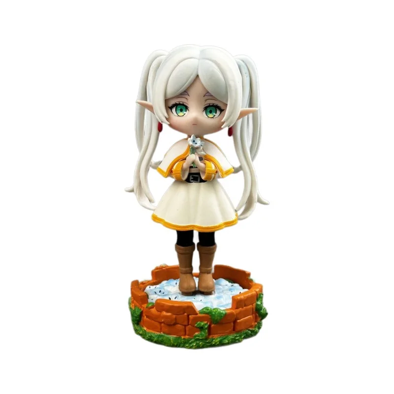 Anime  Frieren: Beyond Journey'S End Q Version Kawaii Figure Action Model Decoration Cartoon Doll Ornament Collection Toys Gift