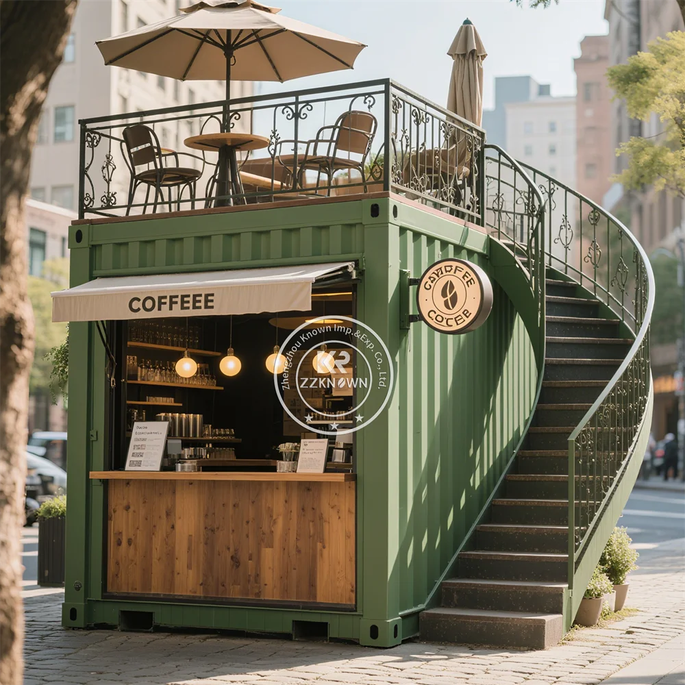 

High Quality Prefab Container House Modular Homes Prefabricated New Container Restaurant Bar Coffee Shop Kiosk For Slae