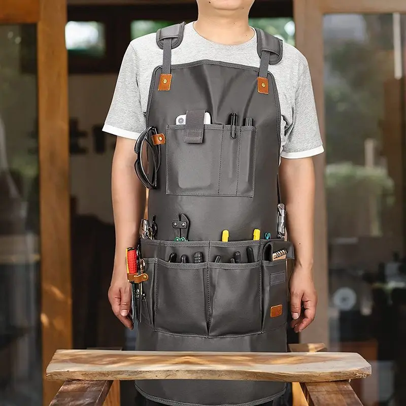 

Waterproof canvas Artisan gardening overalls apron BBQ mechanic tool apron