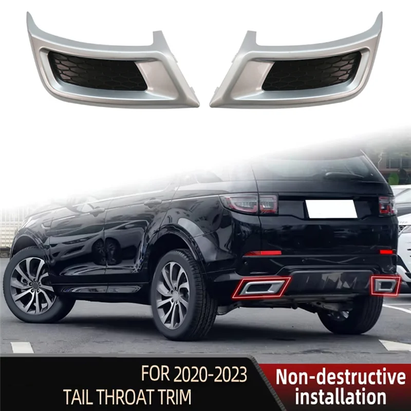 

Plain Car Rear Tail Throat Exhaust Pipe Plate Decoration Cover Trim For Land Rover Discovery Sport 2020-2023