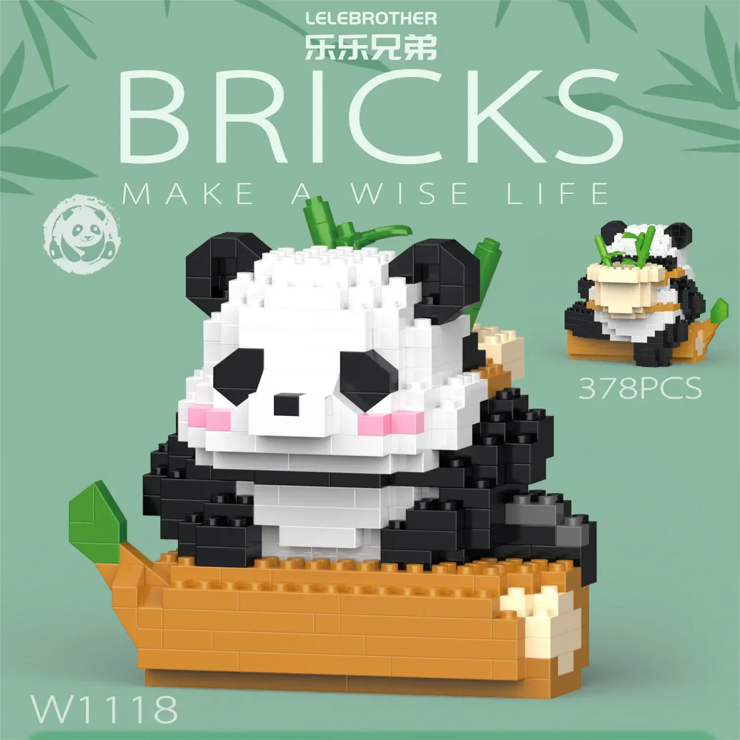 More Types Mini Kawaii Panda Micro Building Blocks Lovely Animal Bricks Desk Decoration Children Toys Gift