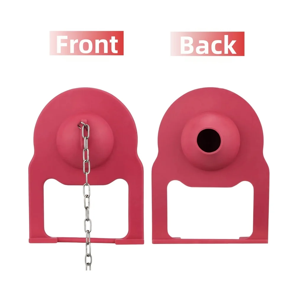 Bathroom Repair Red Silicone Flapper Easy Installation Toilet Flapper Sealant Prevents Leaks Easy Installation