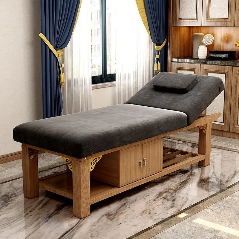 フェイスタトゥーラッシュマッサージベッド美容木製こね耳クリーニングマッサージテーブル調整睡眠レッティーノエステティスタサロン家具 WKMTB