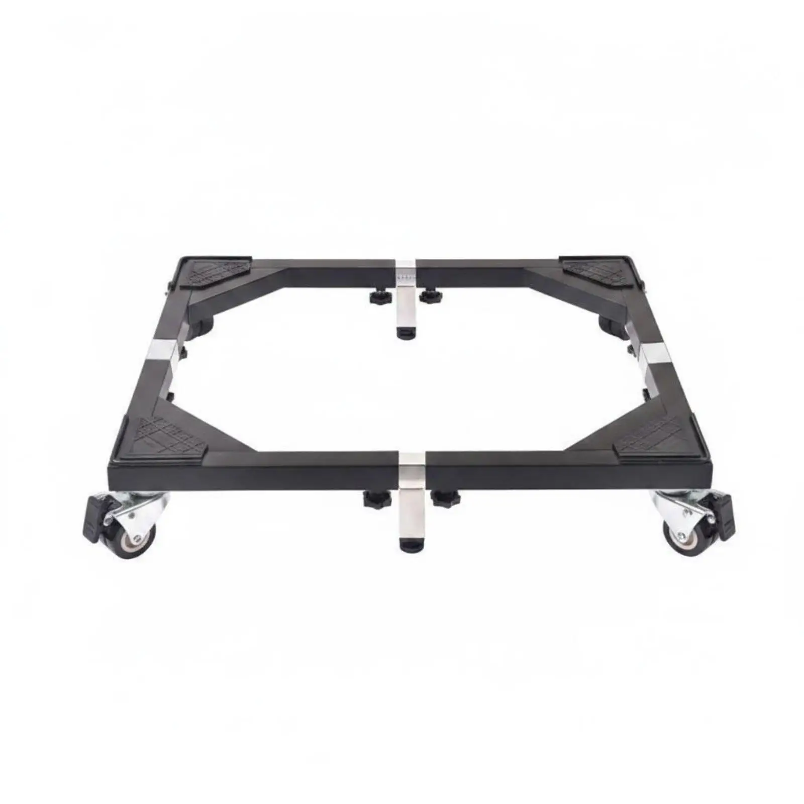 Adjustable Refrigerator Stand with Wheels Universal Appliance Base for Washing Machine Stainless Steel Rolling Cart Heavy Duty