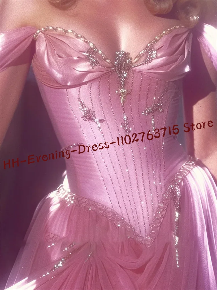 Vestidos de noche formales elegantes con perlas y escote en forma de corazón, vestidos de fiesta de cumpleaños y graduación personalizados