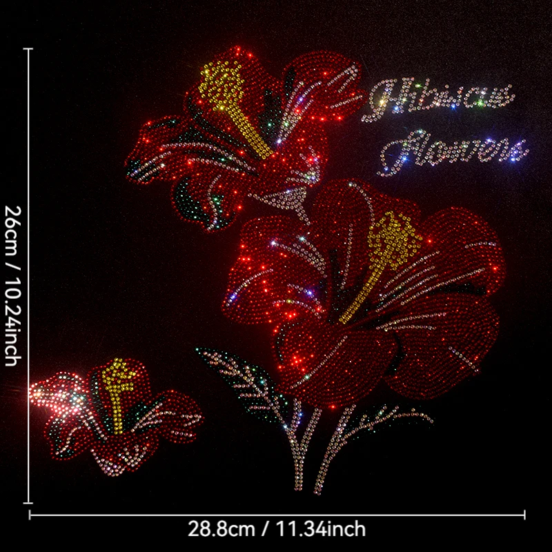 

High-quality and beautiful flower patterns are ironed on the fashionable large patches of sweater coat clothing accessories