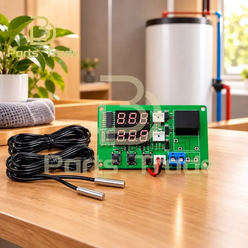 Solar Temperature Difference Controller with 2 Sensing Lines for Hot Water System