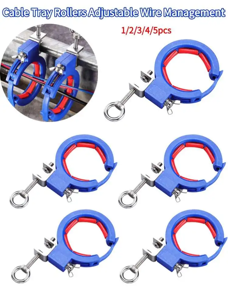 Kabelbakrollen Verstelbaar draadbeheer Kabel Threading Tool Gids Helper Leggereedschap Draadtrekken Katrol Hulpapparaat - afbeelding 2