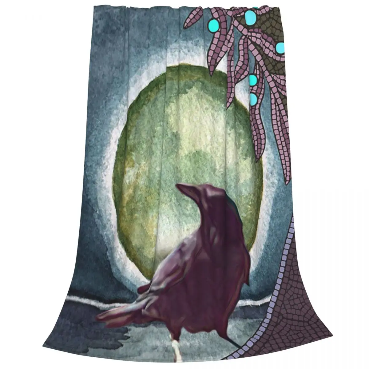 Magic Moonlight With Mosaic Blankets Flannel Lightweight Sofa Throw Blankets For Couch Bedding Travel Throws Bedspread Quilt