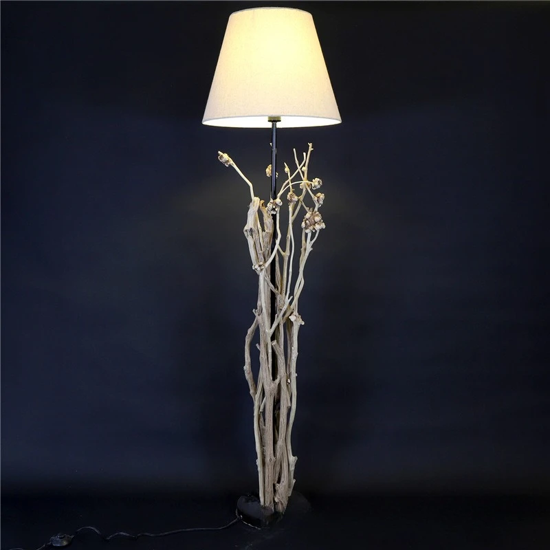

Handmade wooden table lamp Floor lamp Bed and breakfast Restaurant Cafe Rotten wood branches Decorative lamps