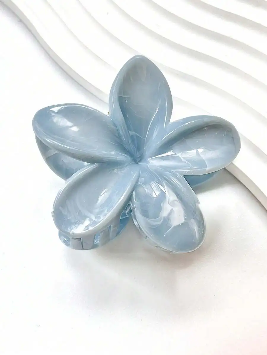 Tyrande Blunt Flower Grip Fresh and Sweet Egg Flower Back of Head Disc Hair Shark Clip Hair Ornament image 3