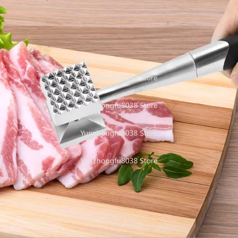 Beef Hammer Steak Pound Meat Tender Hammer Kitchen Tools Double Sided Zinc Alloy Meat Tender Hammer