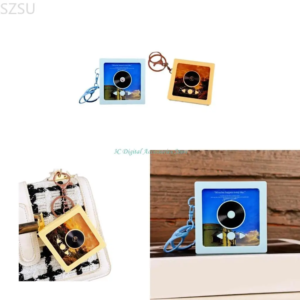 

SZSU Lightweight Turntables Player Keychain with Classical Design for Music Fan
