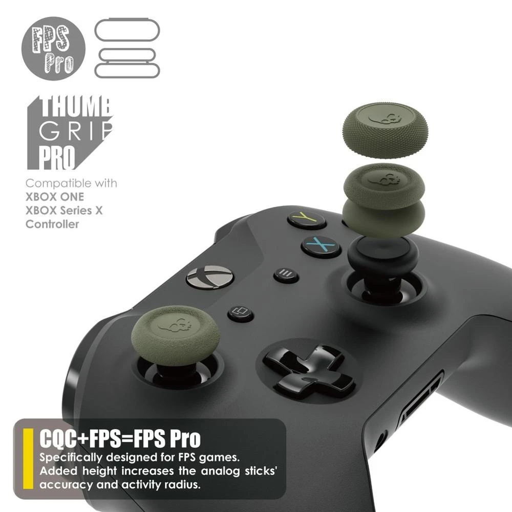 

Thumb Grip Set FPS CQC Joystick Cap Thumbstick Cover for Xbox One for Xbox Series X Series S Controller