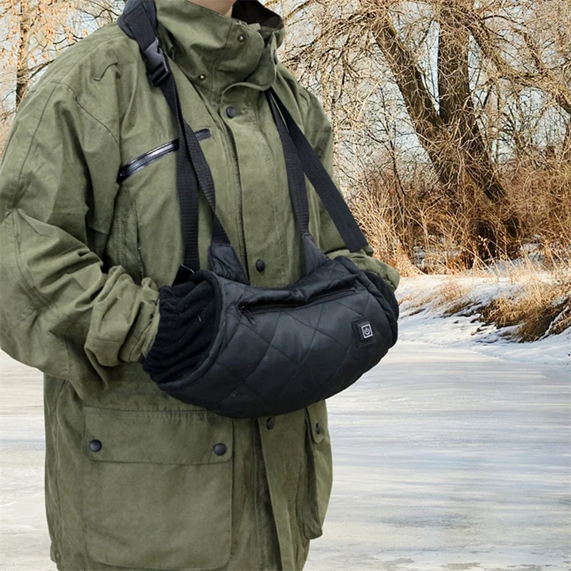 Waterproof Hand Warming Pouch Portable Heated Gloves Outdoor Heated Hand Muff Handwarmers Bags