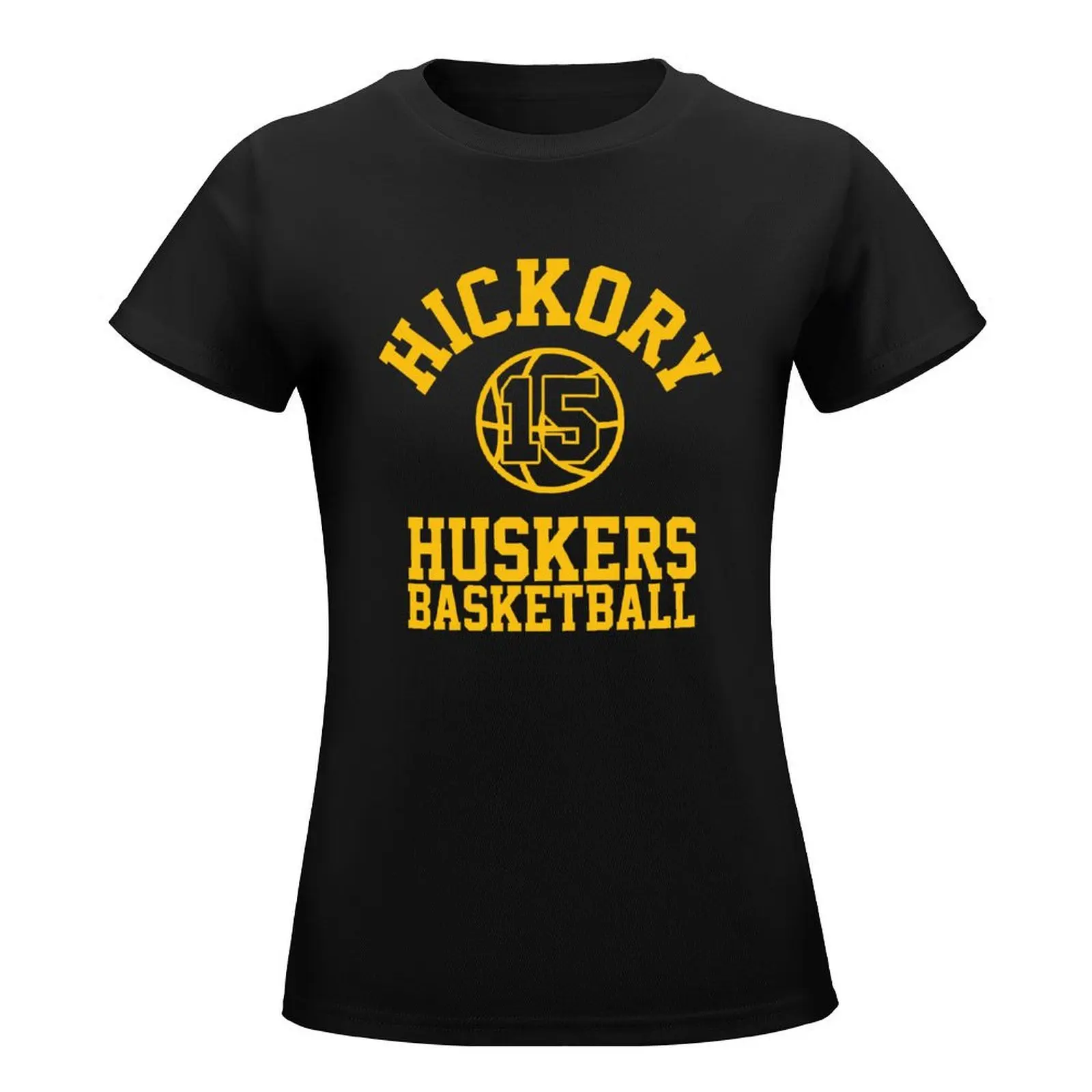 T-shirt de basket-ball pour femmes, Jimmy Chitwood Hickory Huskers, ébauches de sueur douanières, t-shirts drôles